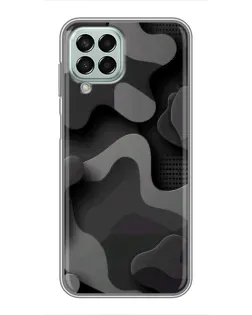 Чехол для Samsung Galaxy M33 (5G) (M336B) с картинкой «Темный абстрактный камуфляж»