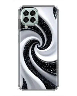Чехол для Samsung Galaxy M33 (5G) (M336B) с картинкой «Черно-белая спираль»