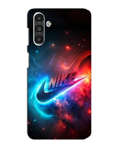 Чехол для Samsung Galaxy M34 (5G) с картинкой «Огненный логотип Nike»