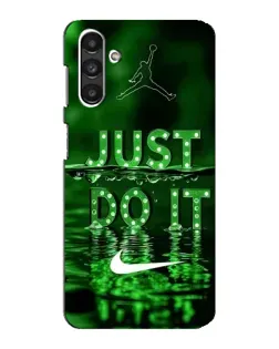 Чехол для Samsung Galaxy M34 (5G) с картинкой «Зеленый неоновый Nike»