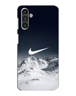 Чехол для Samsung Galaxy M34 (5G) с картинкой «Nike — зимние горы»