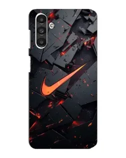 Чехол для Samsung Galaxy M34 (5G) с картинкой «Nike — эффект разломов»