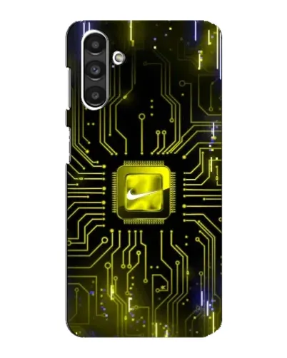 Чехол для Samsung Galaxy M34 (5G) с картинкой «Nike — золотая искра»
