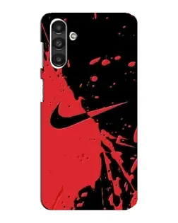 Чехол для Samsung Galaxy M34 (5G) с картинкой «Красные брызги Nike»