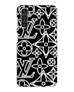 Чехол для Samsung Galaxy M34 (5G) с картинкой «Черно-белый узор LV»