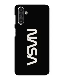 Чехол для Samsung Galaxy M34 (5G) с картинкой «NASA — вертикальный логотип»