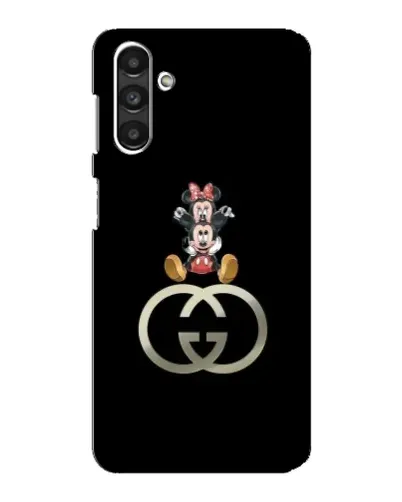 Чехол для Samsung Galaxy M34 (5G) с картинкой «Минни Маус на лого»