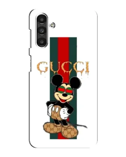 Чехол для Samsung Galaxy M34 (5G) с картинкой «Микки Маус Gucci — полосы»