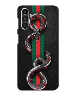 Чехол для Samsung Galaxy M34 (5G) с картинкой «Gucci — змея на полосе» Чехол для Samsung Galaxy M34 (5G) с картинкой «Gucci — змея на полосе»