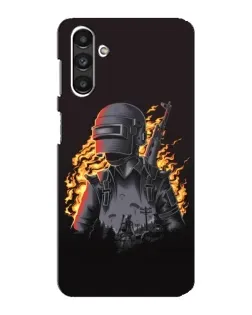 Чохол для Samsung Galaxy M34 (5G) з картинкою «PUBG — вогняний силует»