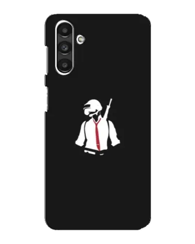Чехол для Samsung Galaxy M34 (5G) с картинкой «PUBG — силуэт воина»