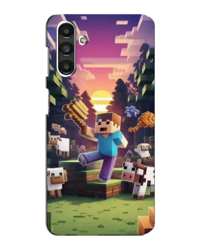 Чехол для Samsung Galaxy M34 (5G) с картинкой «Стив на ферме»