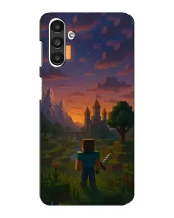 Чехол для Samsung Galaxy M34 (5G) с картинкой «Стив у башни» Чехол для Samsung Galaxy M34 (5G) с картинкой «Стив у башни»