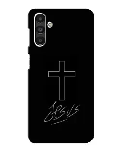 Чехол для Samsung Galaxy M34 (5G) с картинкой «Графический крест Jesus»