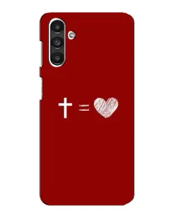 Чехол для Samsung Galaxy M34 (5G) с картинкой «Уравнение любви»