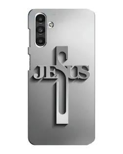 Чехол для Samsung Galaxy M34 (5G) с картинкой «Металлический крест Jesus»