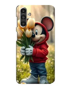 Чехол для Samsung Galaxy M34 (5G) с картинкой «Микки с тюльпанами»