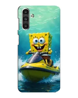 Чехол для Samsung Galaxy M34 (5G) с картинкой «Спанч Боб на гидроцикле»