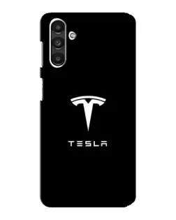 Чехол для Samsung Galaxy M34 (5G) с картинкой «Tesla White Logo»