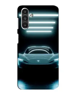 Чехол для Samsung Galaxy M34 (5G) с картинкой «Tesla в неоне»