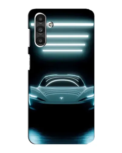 Чехол для Samsung Galaxy M34 (5G) с картинкой «Tesla в неоне»