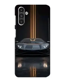 Чехол для Samsung Galaxy M34 (5G) с картинкой «Lamborghini золотые линии»