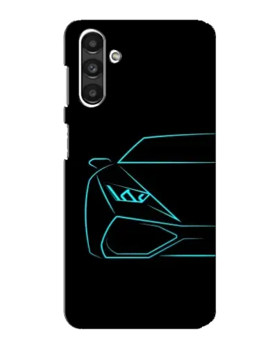 Чехол для Samsung Galaxy M34 (5G) с картинкой «Голубой силуэт Lamborghini» Чехол для Samsung Galaxy M34 (5G) с картинкой «Голубой силуэт Lamborghini»