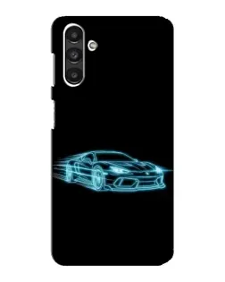 Чехол для Samsung Galaxy M34 (5G) с картинкой «Неоновый контур Lamborghini»