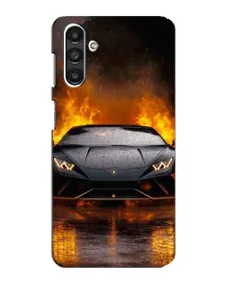 Чехол для Samsung Galaxy M34 (5G) с картинкой «Lamborghini в огне»