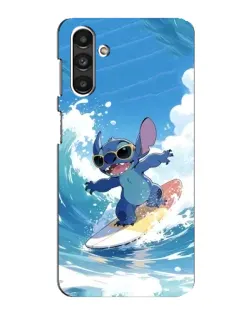 Чехол для Samsung Galaxy M34 (5G) с картинкой «Стич на волне»