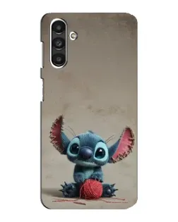 Чехол для Samsung Galaxy M34 (5G) с картинкой «Стич на коричневом фоне»