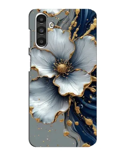 Чехол для Samsung Galaxy M34 (5G) с картинкой «Белый цветок и золотой флюид» Чехол для Samsung Galaxy M34 (5G) с картинкой «Белый цветок и золотой флюид»