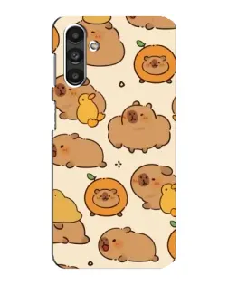 Чехол для Samsung Galaxy M34 (5G) с картинкой «Капибары с апельсинами»