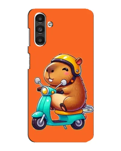 Чехол для Samsung Galaxy M34 (5G) с картинкой «Капибара на скутере»