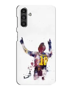 Чехол для Samsung Galaxy M34 (5G) с картинкой «Акварельный Месси Барселона»