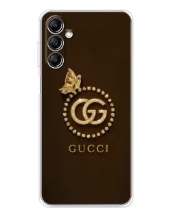 Чехол для Samsung Galaxy M35 5G с картинкой «Gucci — золотая бабочка» Чехол для Samsung Galaxy M35 5G с картинкой «Gucci — золотая бабочка»