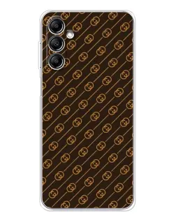 Чехол для Samsung Galaxy M35 5G с картинкой «Gucci — золотые диагонали» Чехол для Samsung Galaxy M35 5G с картинкой «Gucci — золотые диагонали»