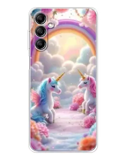 Чехол для Samsung Galaxy M35 5G с картинкой «Радуга и единороги» Чехол для Samsung Galaxy M35 5G с картинкой «Радуга и единороги»
