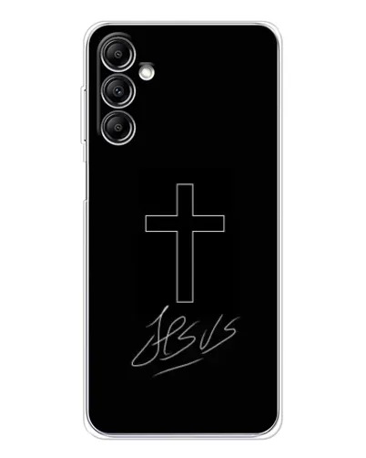 Чехол для Samsung Galaxy M35 5G с картинкой «Графический крест Jesus» Чехол для Samsung Galaxy M35 5G с картинкой «Графический крест Jesus»