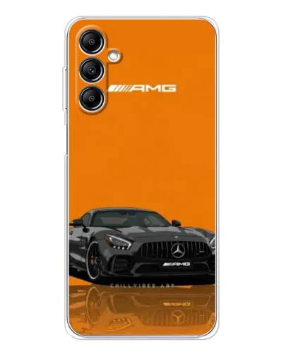 Чехол для Samsung Galaxy M35 5G с картинкой «Оранжевый Mercedes AMG»