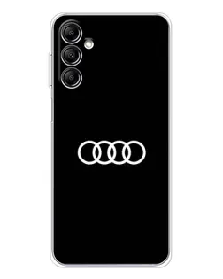 Чехол для Samsung Galaxy M35 5G с картинкой «Audi White Logo»