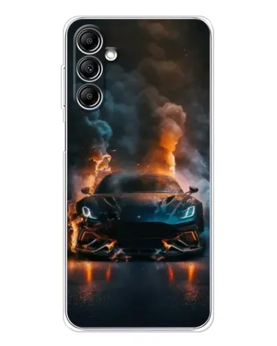 Чехол для Samsung Galaxy M35 5G с картинкой «Lamborghini дымная эстетика»