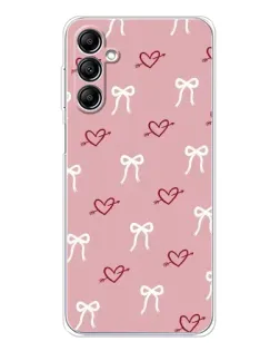 Чехол для Samsung Galaxy M35 5G с картинкой «Сердца и банты» Чехол для Samsung Galaxy M35 5G с картинкой «Сердца и банты»