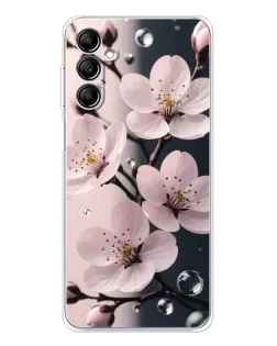 Чехол для Samsung Galaxy M35 5G с картинкой «Нежная сакура и капли» Чехол для Samsung Galaxy M35 5G с картинкой «Нежная сакура и капли»
