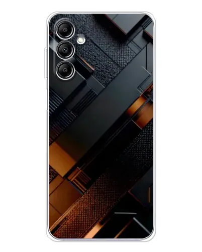 Чехол для Samsung Galaxy M35 5G с картинкой «Черные геометрические блоки»
