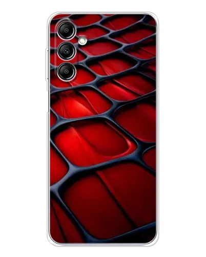 Чехол для Samsung Galaxy M35 5G с картинкой «Красная глянцевая сетка»