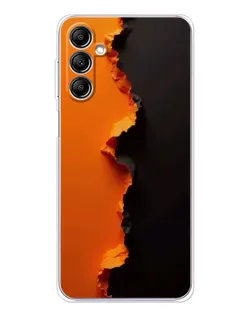 Чехол для Samsung Galaxy M35 5G с картинкой «Оранжевый разлом»