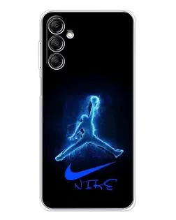 Чехол для Samsung Galaxy M36 5G с картинкой «Jordan Neon Blue» Чехол для Samsung Galaxy M36 5G с картинкой «Jordan Neon Blue»