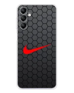 Чехол для Samsung Galaxy M36 5G с картинкой «Nike — карбоновая сетка» Чехол для Samsung Galaxy M36 5G с картинкой «Nike — карбоновая сетка»