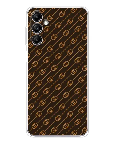 Чехол для Samsung Galaxy M36 5G с картинкой «Gucci — золотые диагонали» Чехол для Samsung Galaxy M36 5G с картинкой «Gucci — золотые диагонали»